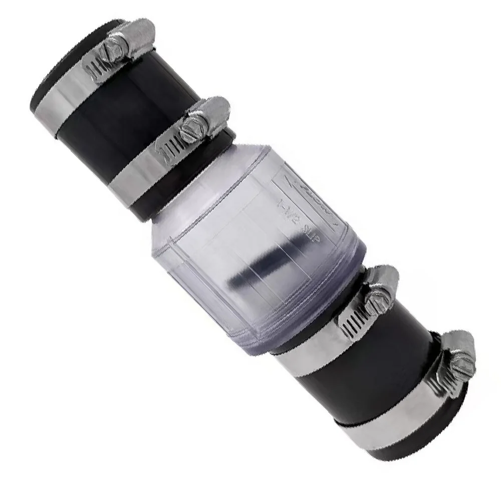 CV-150 Silent Check Valve Spring Loaded Flapper Steel Clamps Fit for 1.5 inch Pipe