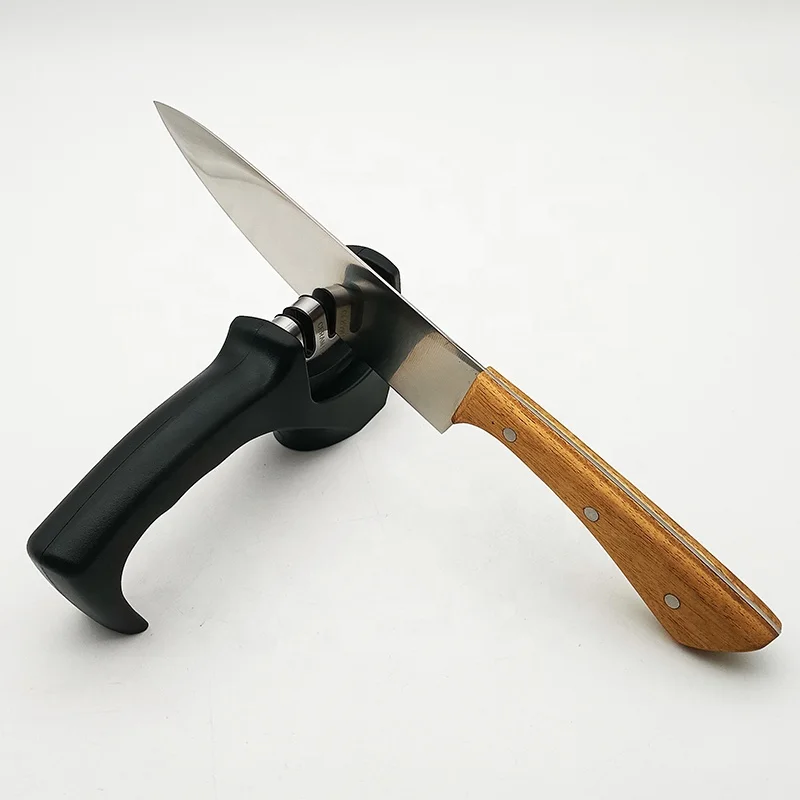 Professional Sharpening Tool Kit 3 stage Ceramic Stone Diamond Tungsten Steel Manual Kitchen Knife Sharpener