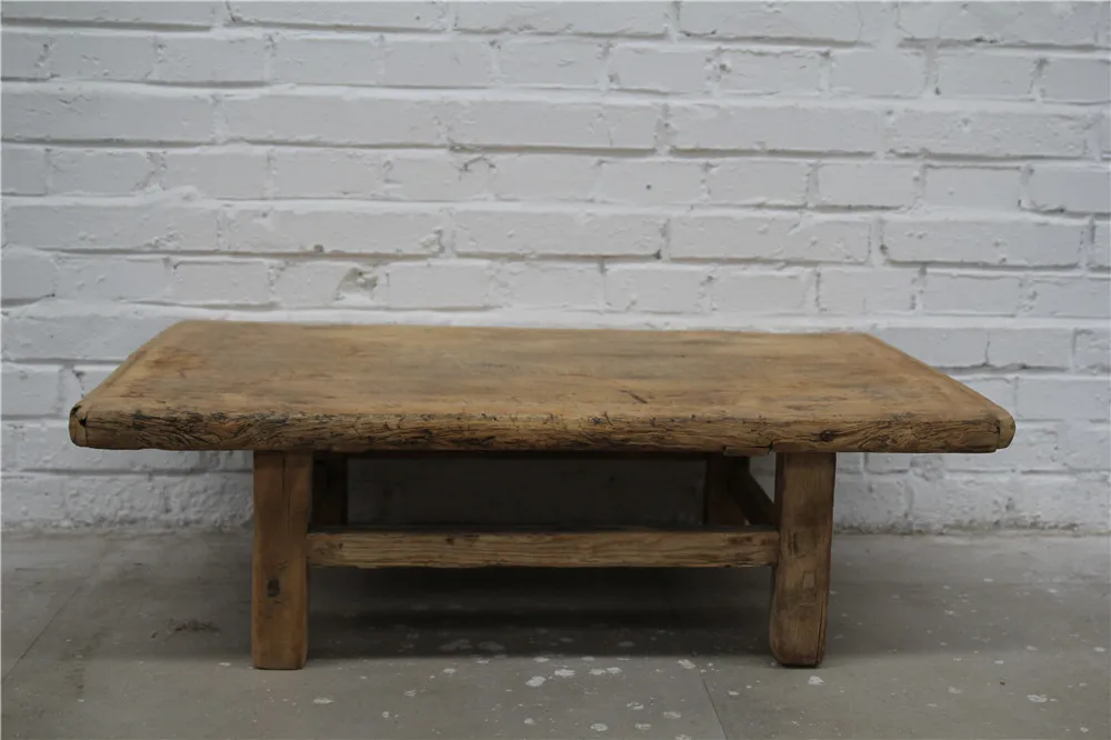 Chinese Antique Natural Elm wood vintage style reproduction popular kang table
