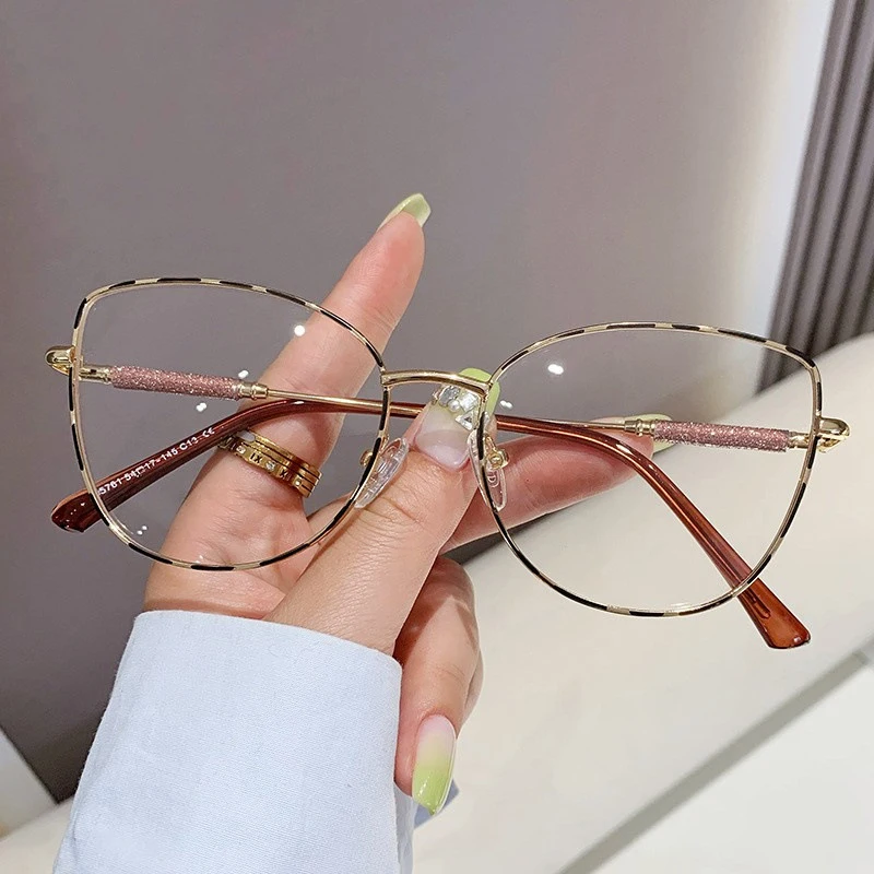 7140 New Anti Blue Light Blocking Glasses Fashion  Computer Glasses Woman Eyewear