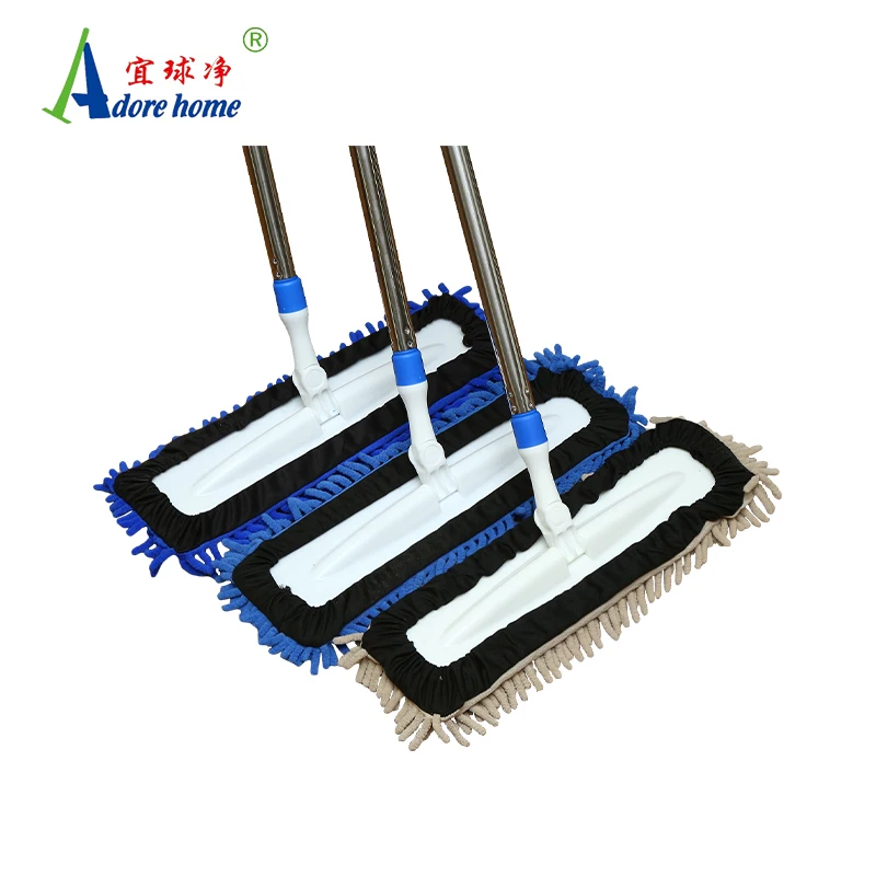 Заводская распродажа, низкая цена, шениль, лапша, микрофибра, плоская Швабра для пола