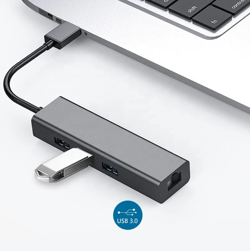 USB 3 0 RJ45 Gigabit Ethernet Сетевая карта с HUB для настольных ПК ноутбуков и т.