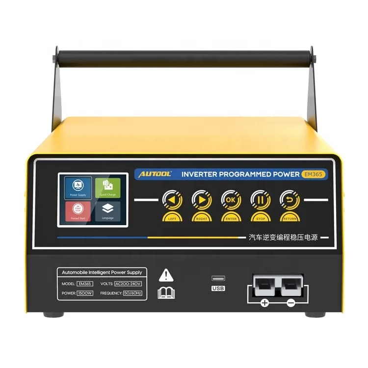 AUTOOL EM365 220 В IGBT Ecu инвертор 400A автомобильный программатор зарядное устройство стартер электронный источник питания для Bmw