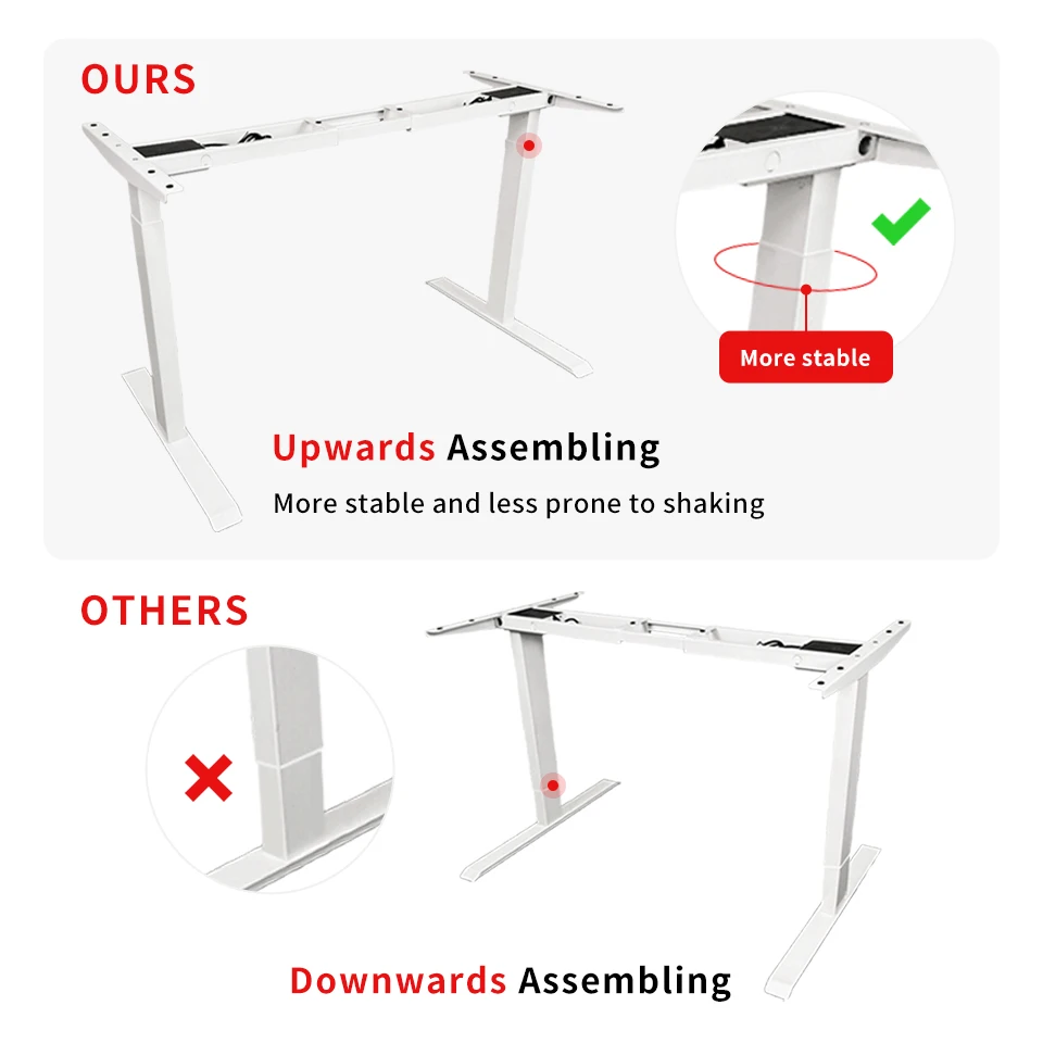 Height Adjustable Standing Executive Office Desk Home Modern Luxury Design Customize Furniture Commercial Simple table small