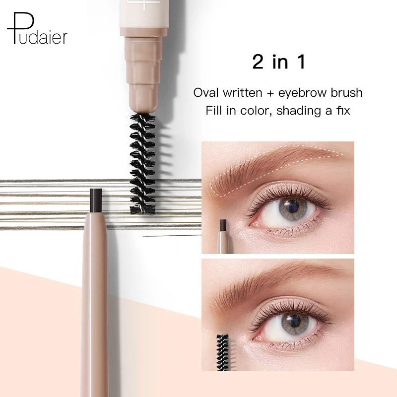Pudaier Wholesales Product Sweat-Proof Waterproof Smudge Proof Matte Finish Longwearing Eyebrow Pencil Eyes Makeup