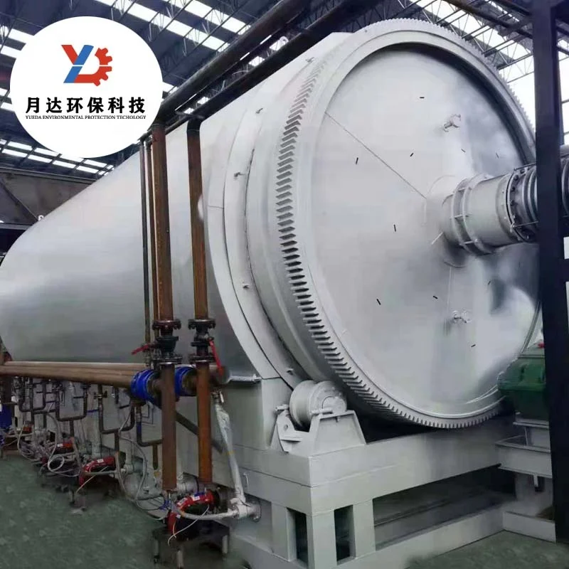 continous waste tyre pyrolysisto fuel oil machine used tyre pyrolysis plan with automatic feeding equipment