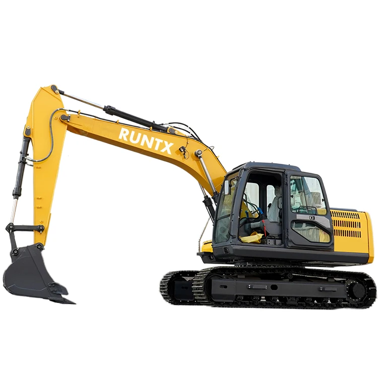 Runtx brand earthmoving machine wheeled digger hydraulic wheel excavator 6 ton 10 ton 15 ton for sale