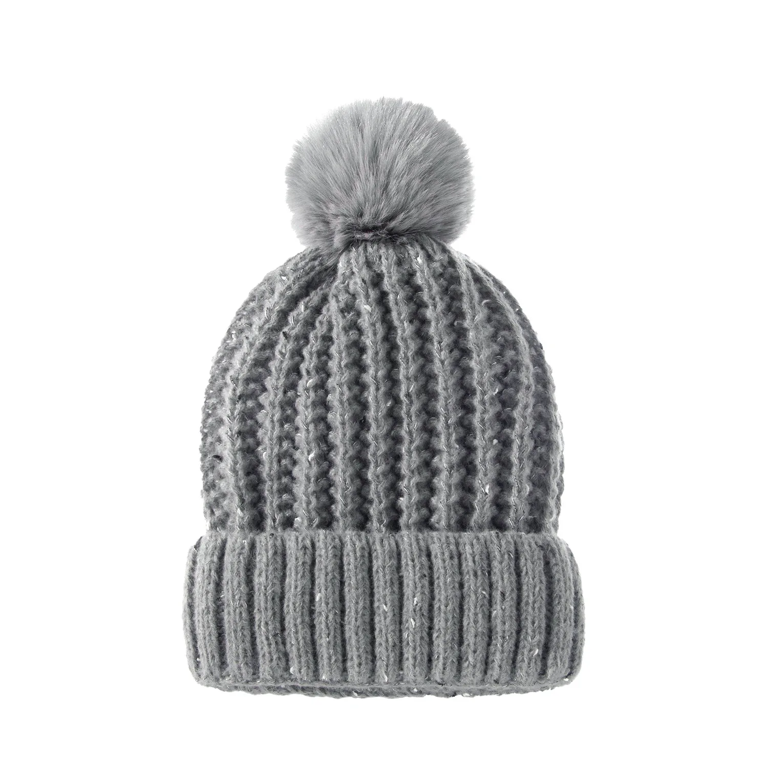 Cross border autumn and winter knitted wool hats from Europe and America, parent-child wool ball warm hats