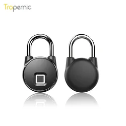 Waterproof IP66 Fingerprint Lock Keyless Waterproof Zinc Alloy Small Biometric Padlock