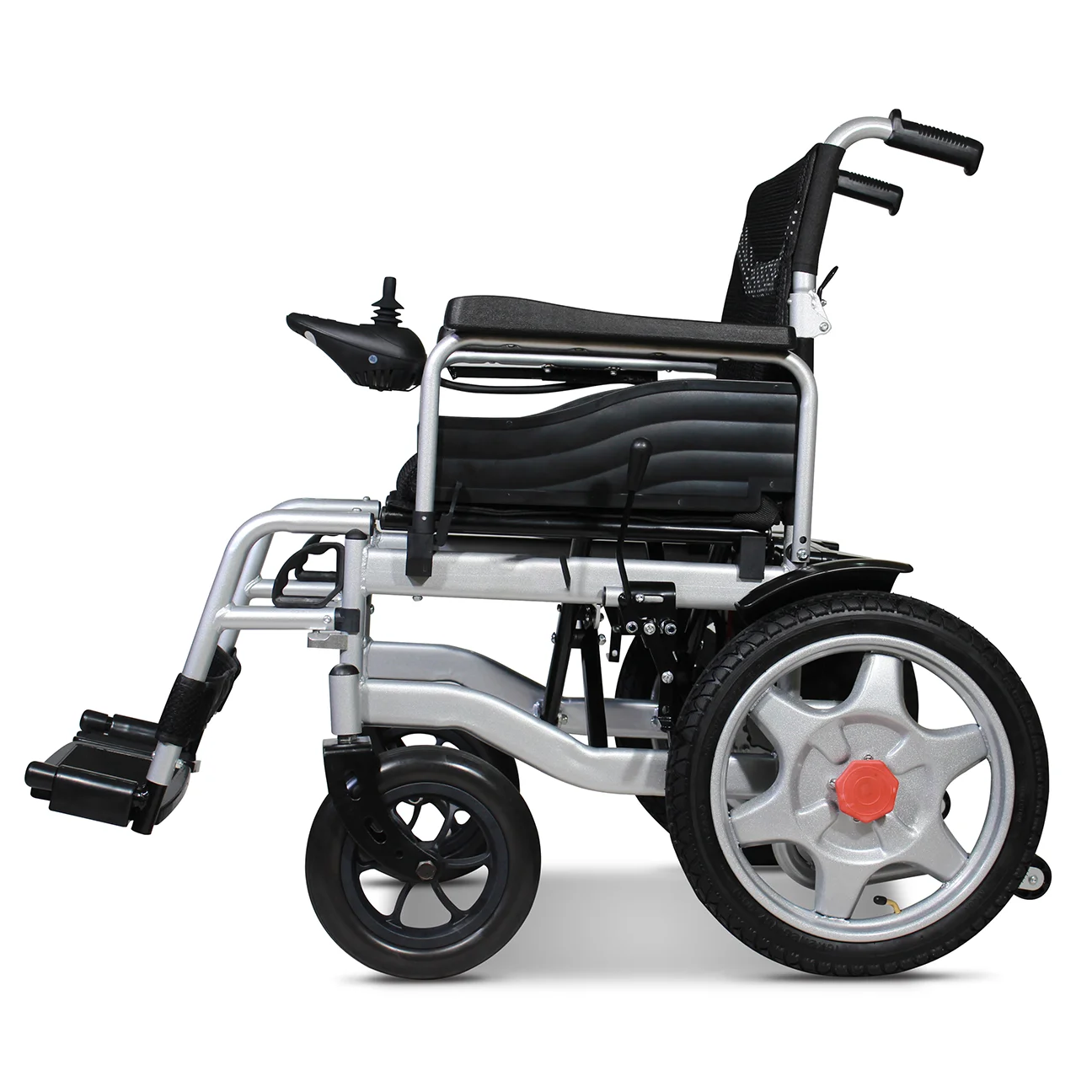 Excellent Lightest acid-lead  Battery Electric Wheel Chair Lightweight Portable Foldable Electric wheelchair with Long Distance