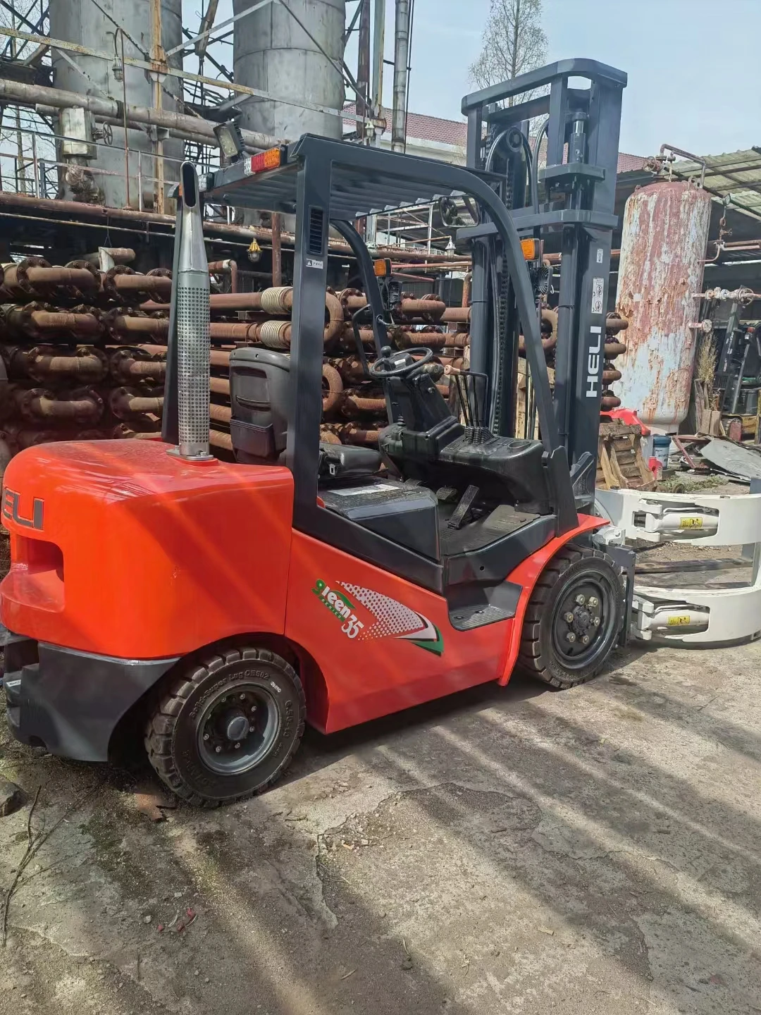 3.5ton Used China HeLi forklift K35 secondhand  Multifunction forklift parts for sale