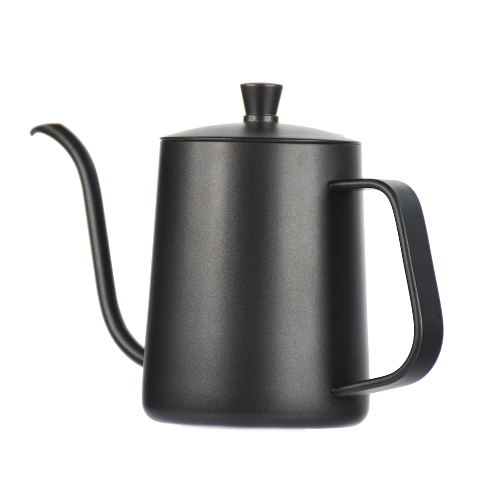Ecocoffee BH600G Высокое качество Горячая Распродажа Черный цвет 304 нержавеющая сталь капельный чайник для кофе гусиная
