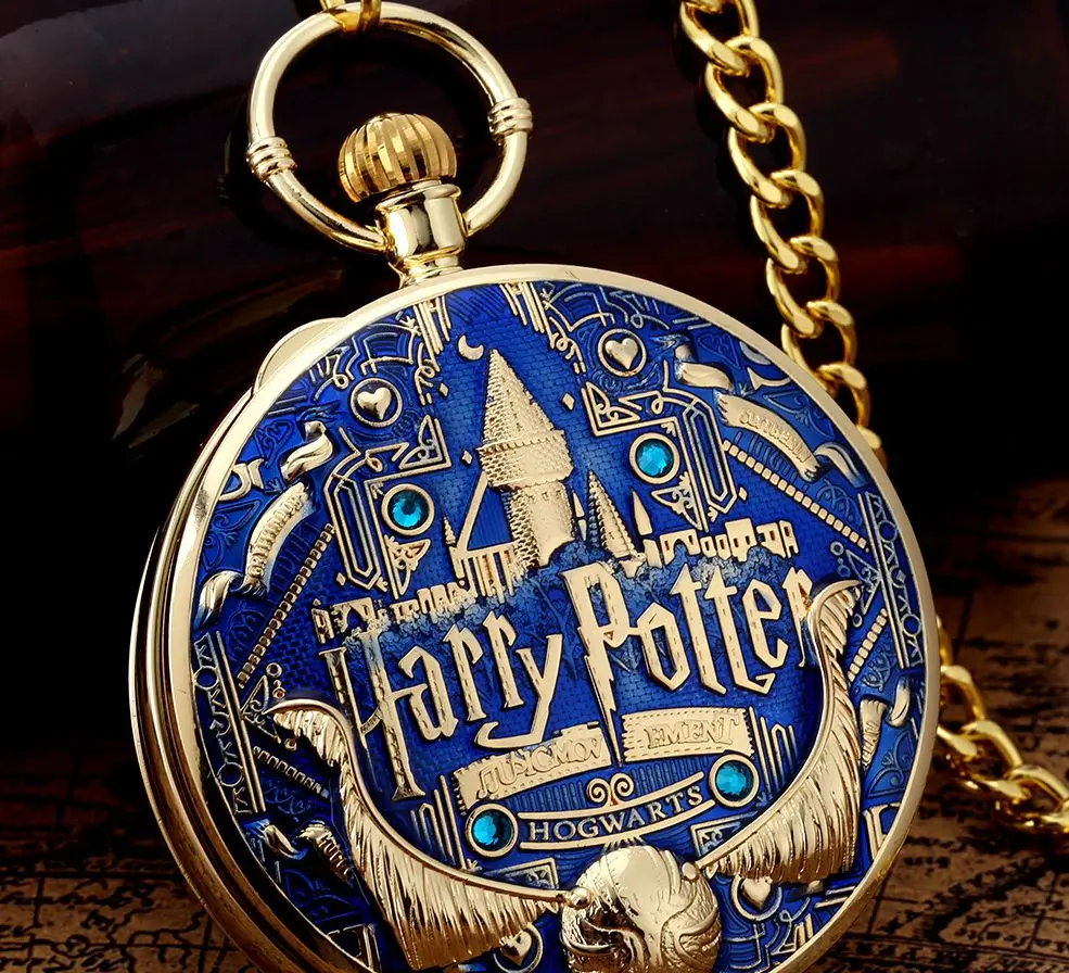 Musical Time Machine Quartz Watch Vintage Hand Crank Playing Music Pocket Watches