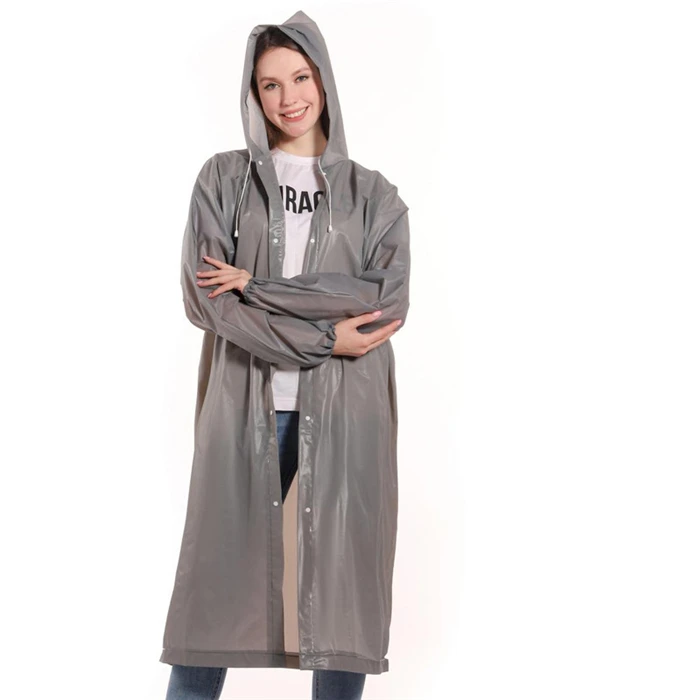 New Portable lightweight waterproof EVA raincoat color rainwear for hiking travel