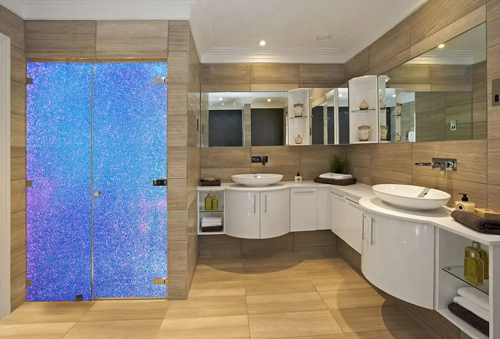 LF17DG Dichro Glitter Decorative Window Glass Film Static Cling Removable Sticker Decoration Privacy Window Film