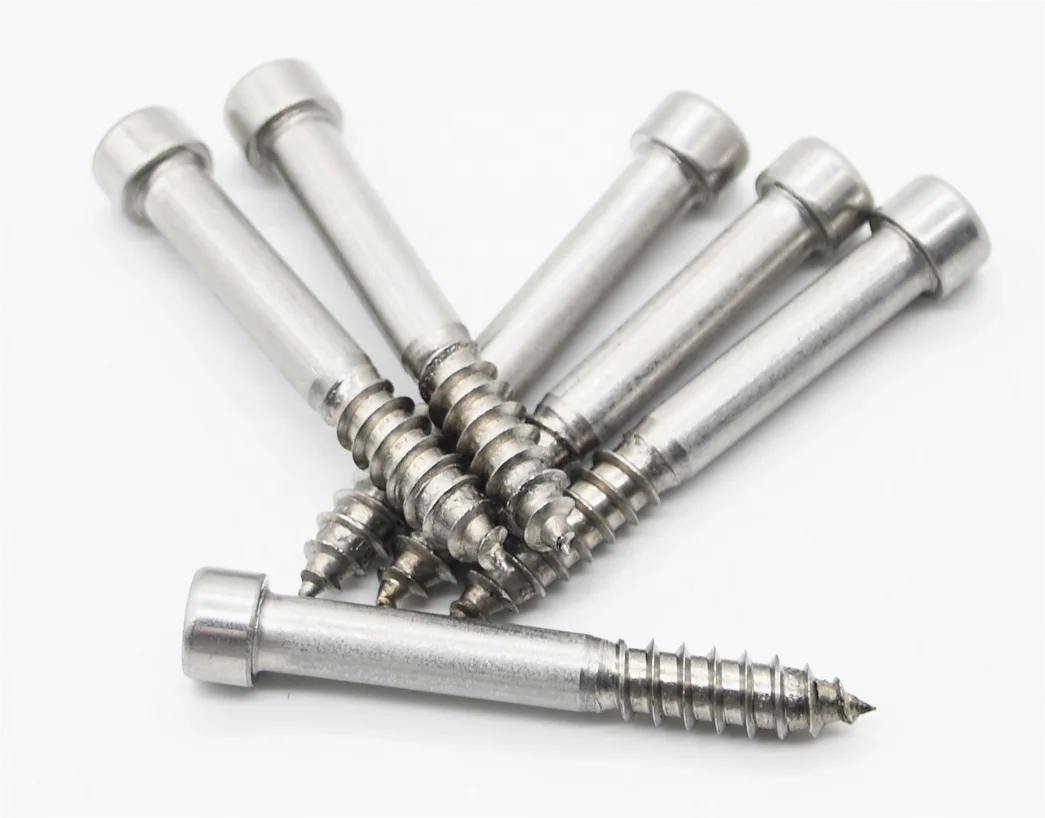 Factory Direct Sales Stainless Steel 304 316 Half Thread Head Hex Socket Screw Allen Key Self-tapping nail