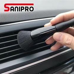 Sanipro 20CM Lengthen Version Super Soft White Hair Cleaning Brush Interior Electrostatic Dust Remove Tools Car Cleaning Brush