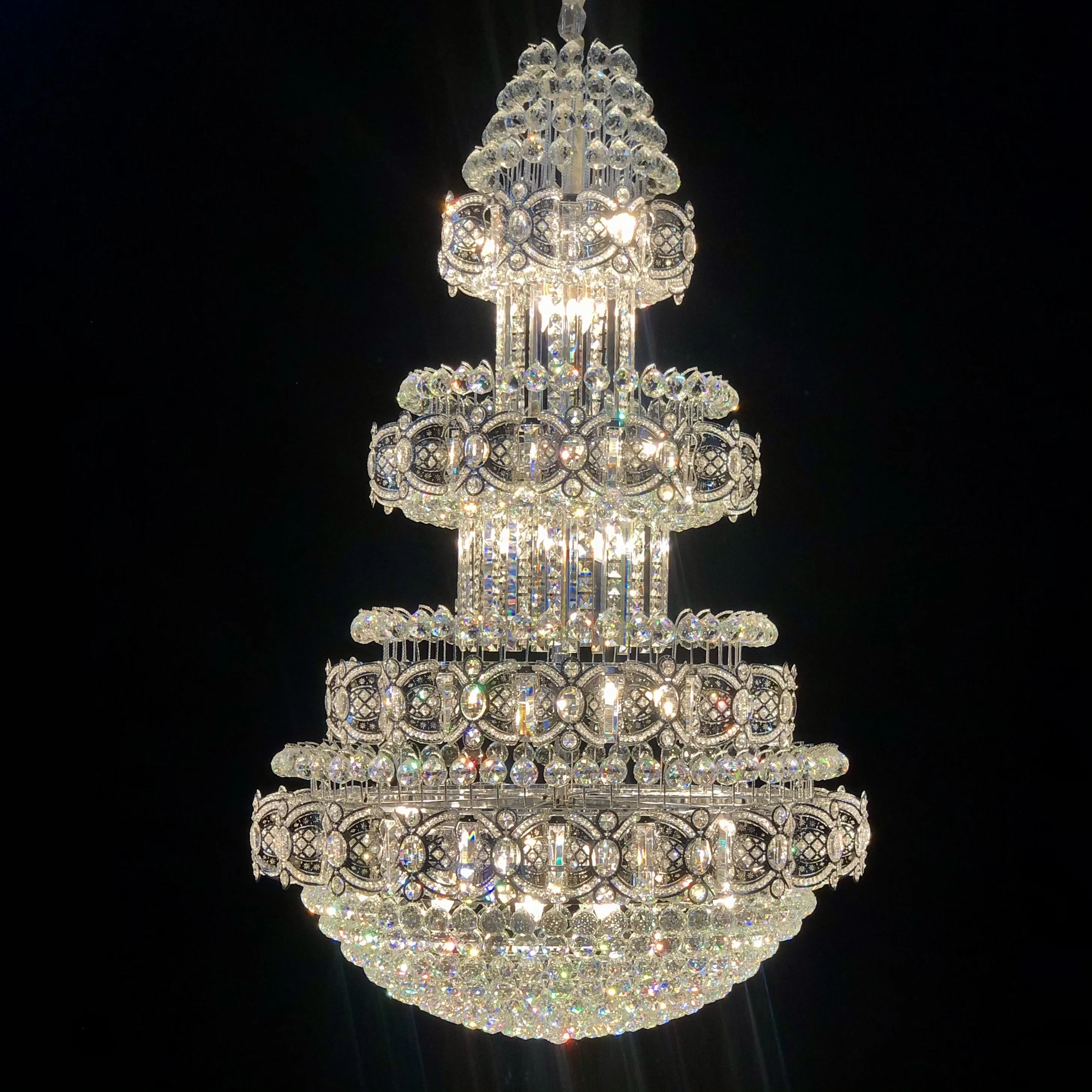 large chandelier luxury crystal modern design chandeliers ceiling lamp for hotel lobby restaurant light led chandelier