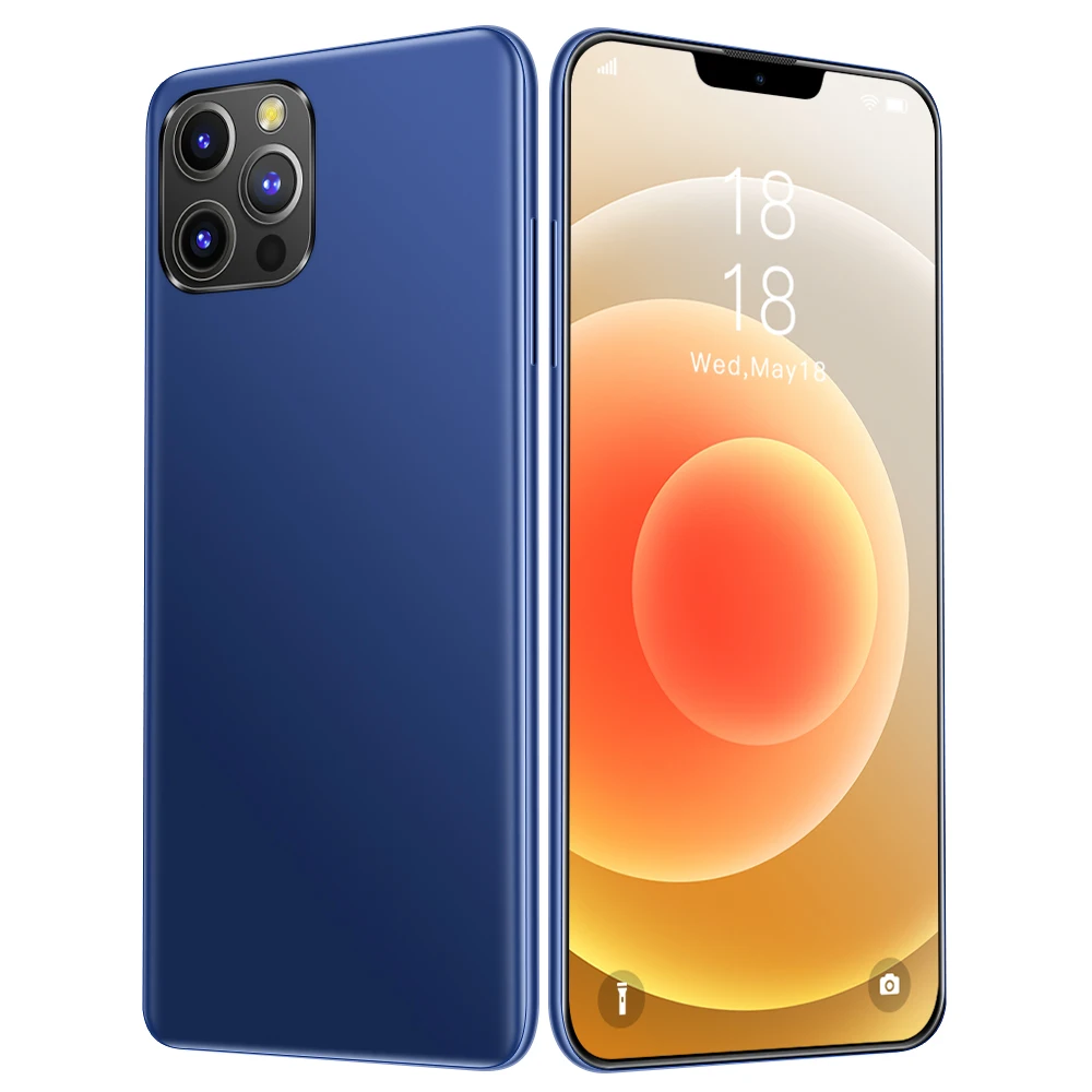New i13 Pro Max 12G+ 512GB 6.5 inch Fingerprint celulares Mobile Phone Various Good Quality New Arrival Texture Cover Android