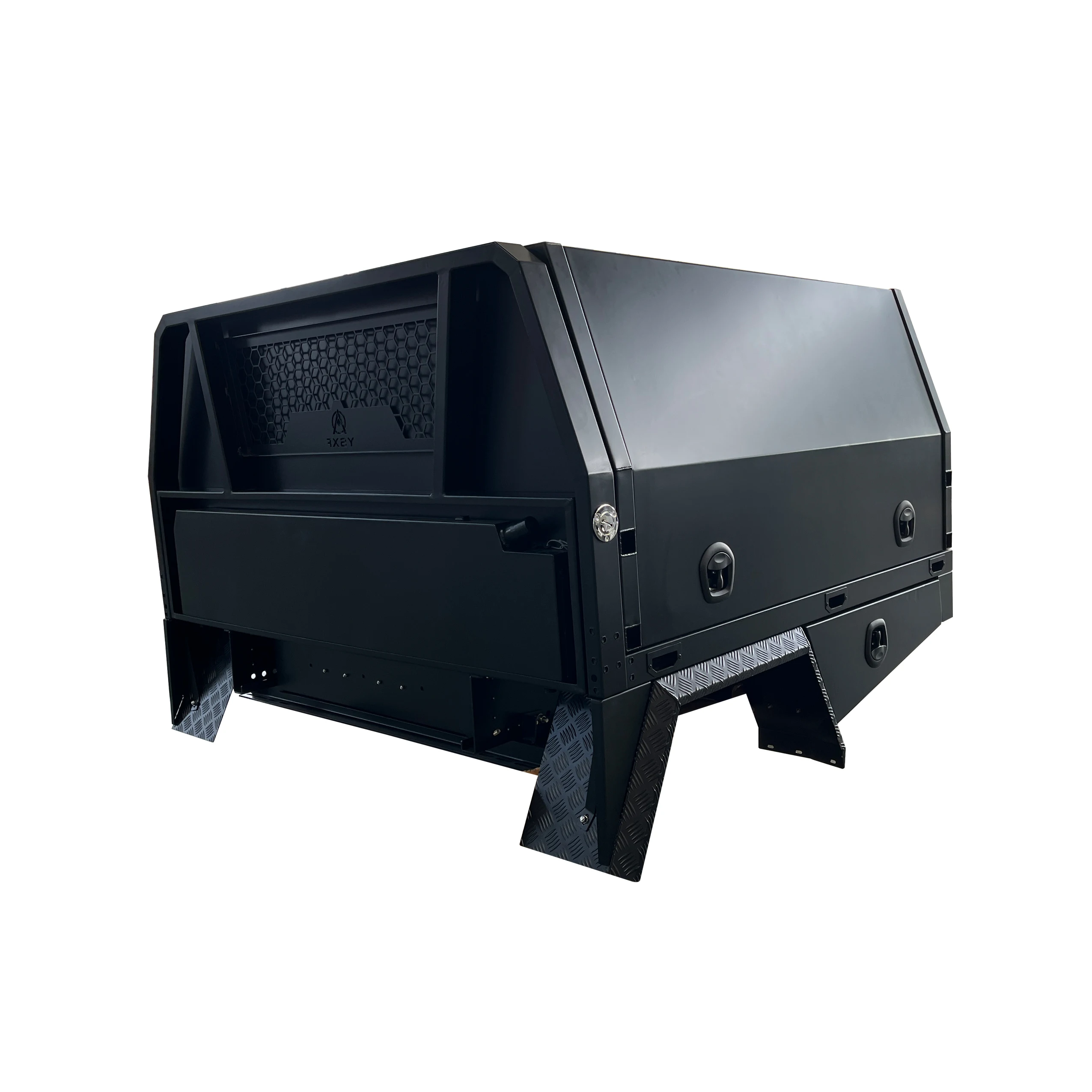 Specialized Truck Bed Aluminum Tool Box Storage Tray 4x4 Pickup Accessories Hardtop Topper Canopy for Toyota