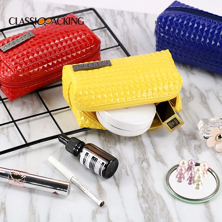 BSCI ISO Sedex FAMAMulti-colors Granular Sense Makeup Bag Pouch Waterproof Cute Colorful Women Travel Cosmetic Bag With Zipper