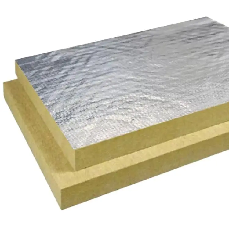 Cheap Basalt Rock Wool Board Insulation 100Kg m3 Rock Wool Board Mineral Sound Proof