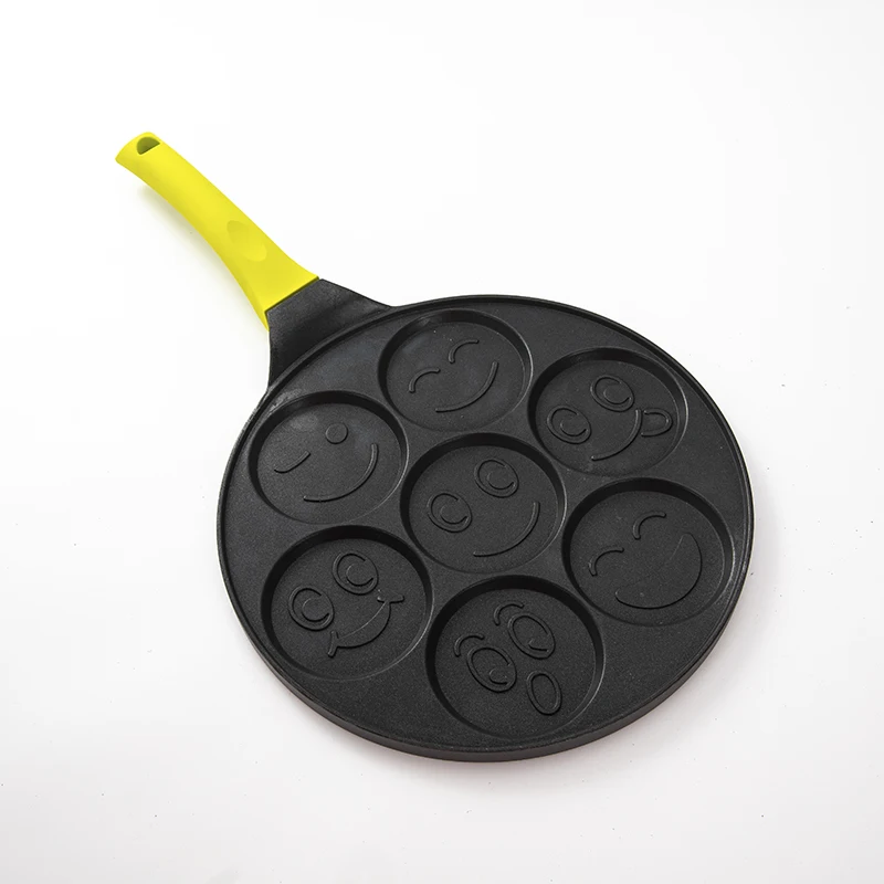 2020 Home Cooking High Quality Seven Holes Aluminum Mini Egg Fry cake Pan maker