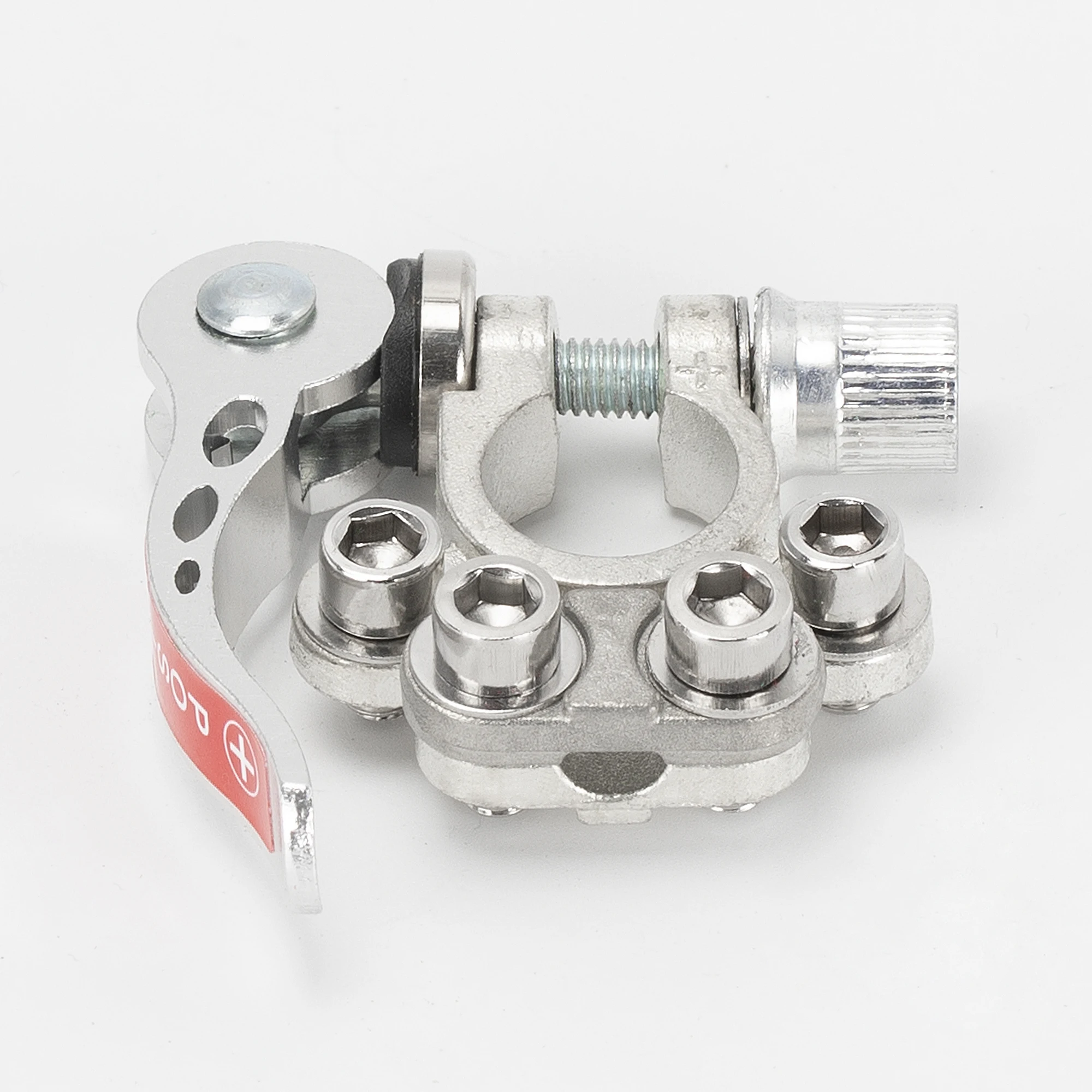 4 Way Battery Terminal Connecrtor Clamps Positive Negative Car Quiack Disconnect Brass Battery Terminal with Wrench for 12V Auto