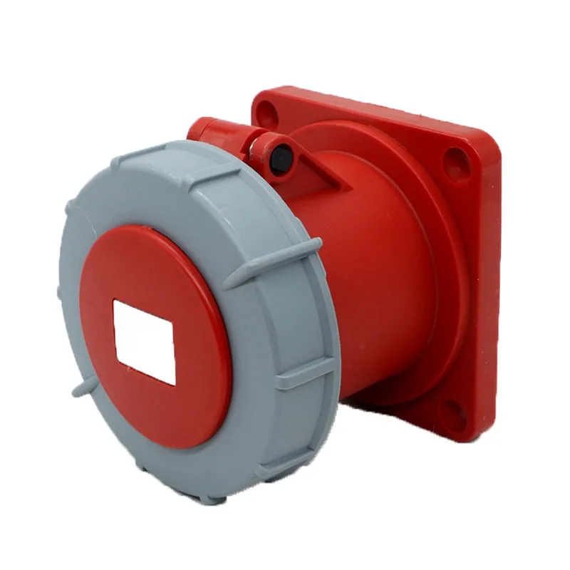 Five hole concealed socket ZZ3352 3P+N+E 63A 380V IP67 power aviation plug socket