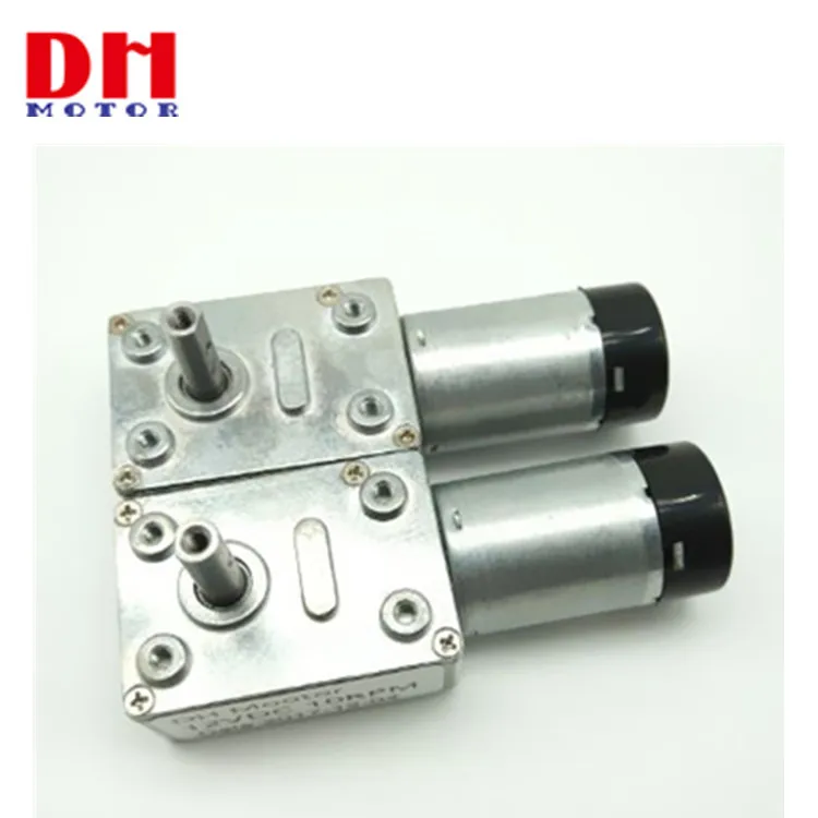 12v 24v DC Double Shaft Worm Gear Motor JGY370 Motor