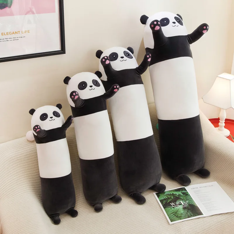 Long Cute Animal Pillow Soft Long Panda Plush Toy Sleeping Soft Animal Stuffed Plush for Fashionable Gifts