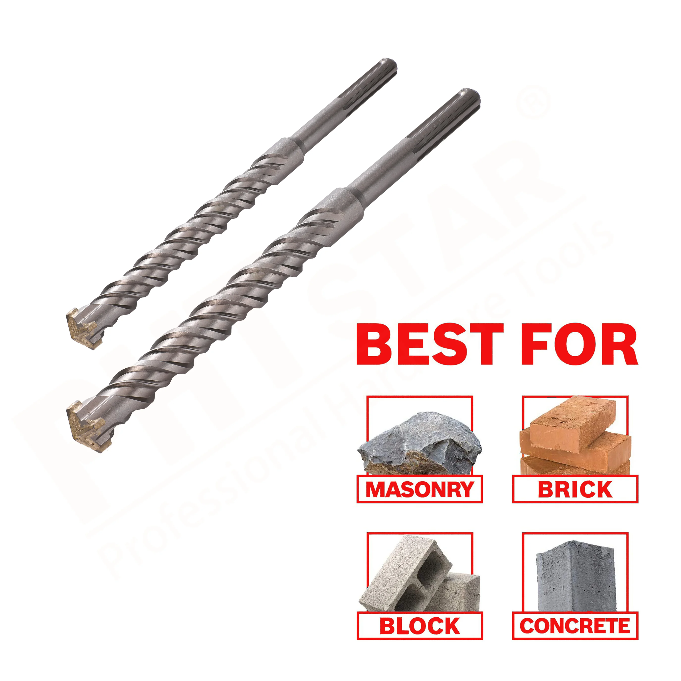 Tungsten Carbide Drill Bits Custom SDSplus/SDS max Electric Hammer Drill Bits Concrete Masonry Drill Bit