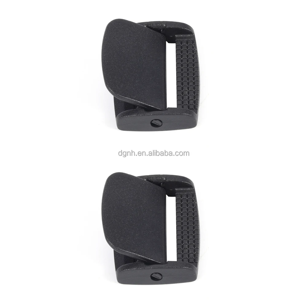 Lock Lever Plastic Cam Buckles Heavy Duty Plastic Black Toggle Clip For Compatible Backpack