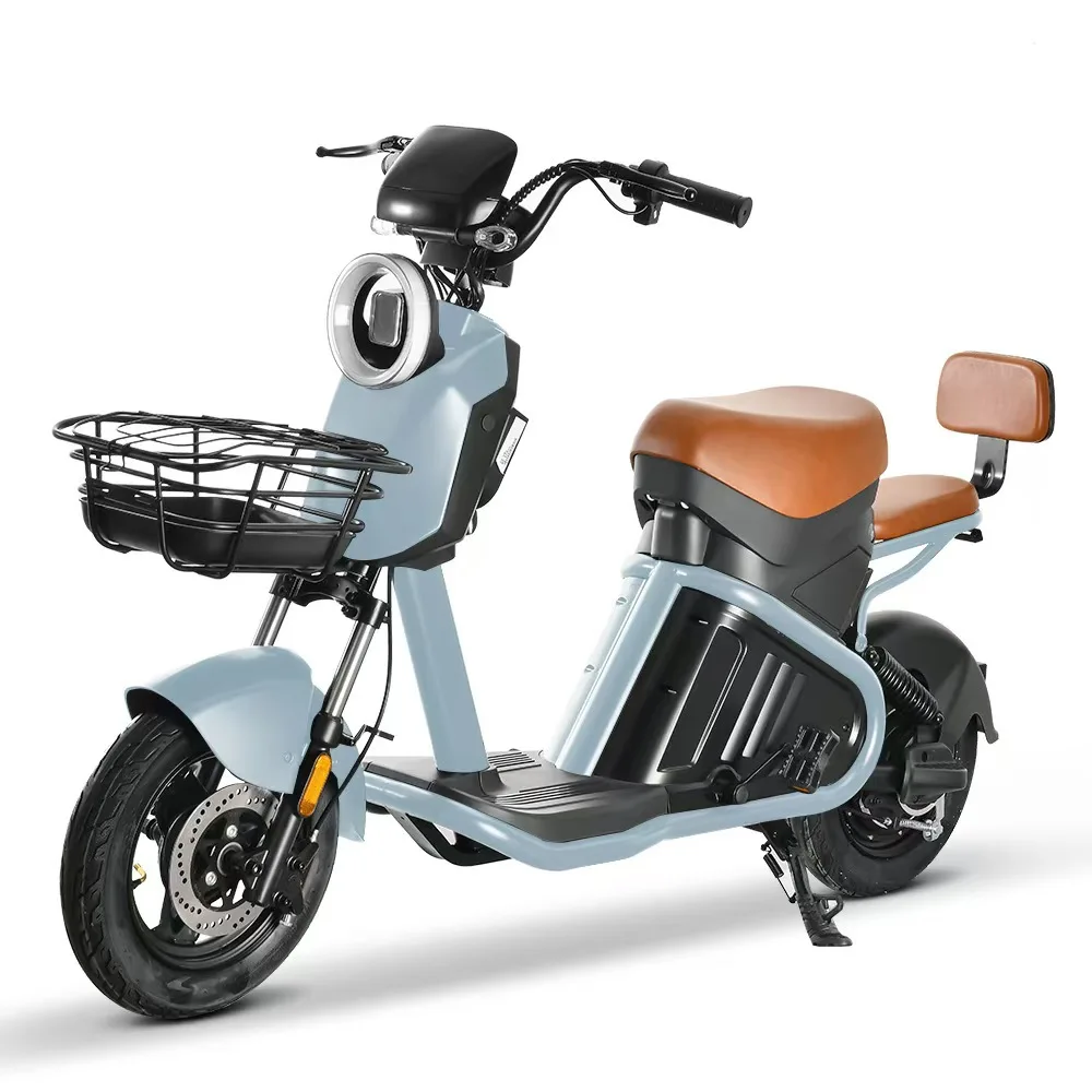 Electric Bike Adults Electric Scooter Hot Selling Chinese Steel 48V Rear Hub Motor LED Display LEAD-ACID Battery Customizable