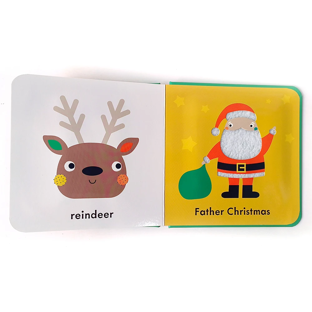 customized children books printing happy christmas story hardcover books for kids full color board best gifts for babies