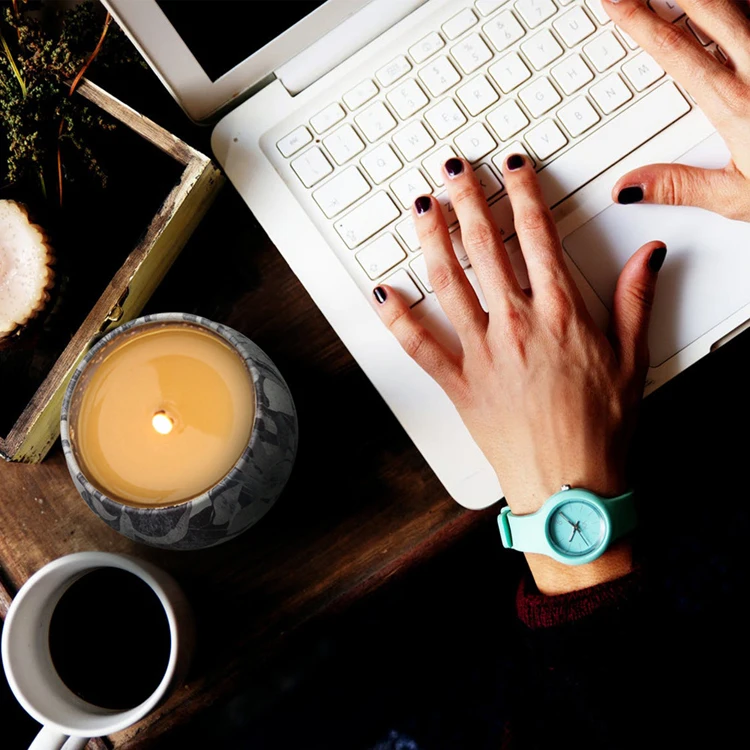 Creative soy scented candle tin can flower language smokeless candle four-piece wholesale custom