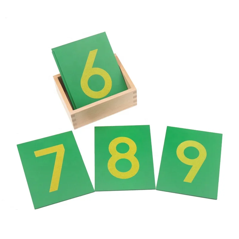 Математическая деревянная наждачная бумага Montessori 0-9 цифр набор для обучения детей в раннем возрасте детские игрушки координации рук и глаз