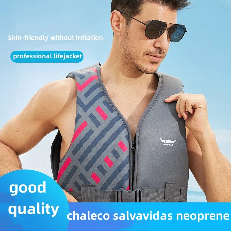 Swimming Buoyancy Neoprene Safety Vest Inflatable Surf Edition Sup Sport Fishing  Sea Safe Surfing Life Jacket