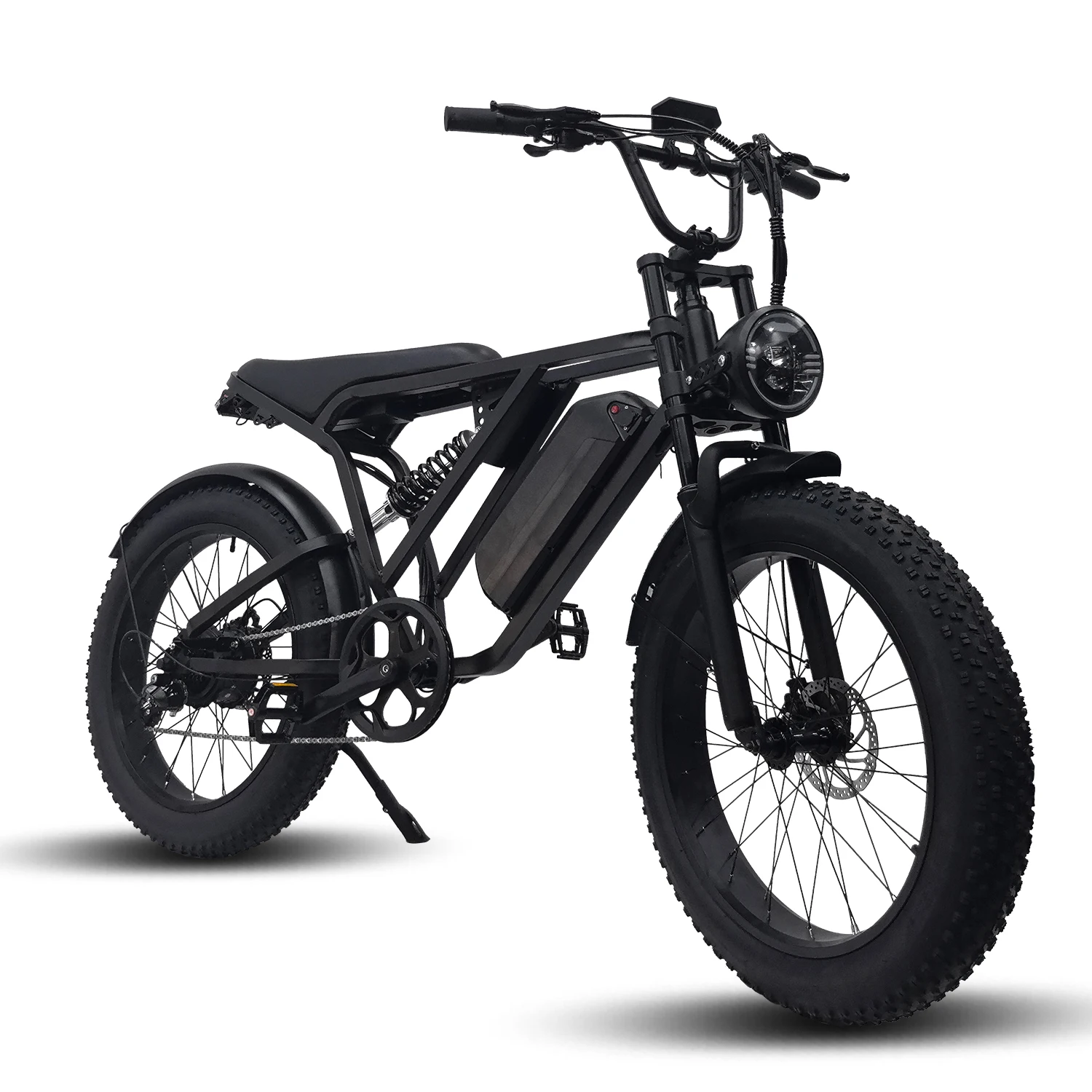 EU Warehouse Y-24 EBIKE Hot Selling Design Belt Drive Motor Bike Fatbike With Fat Tire All Terrain Electric 20 Inch