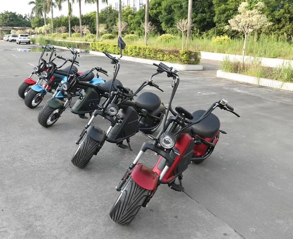 China 60V 12AH 1500W  2 Wheel Adult Electric Scooter City Coco off road powerful Fat Tyre