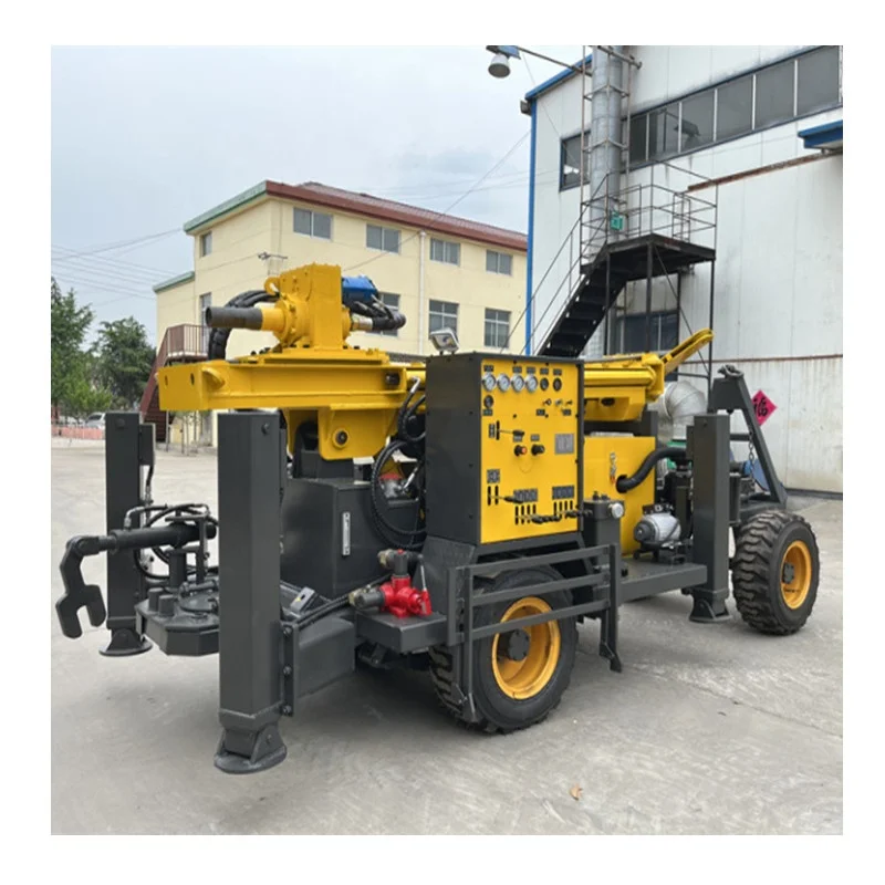Chinese famous brand 200-300m deep well drilling rig vehicle mounted portable water well drilling rig