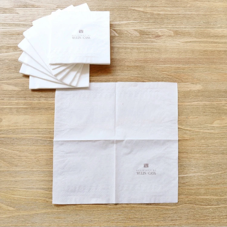 Cheap Price Customize Logo Printed Napkins Paper Disposable Tissue for Restaurant