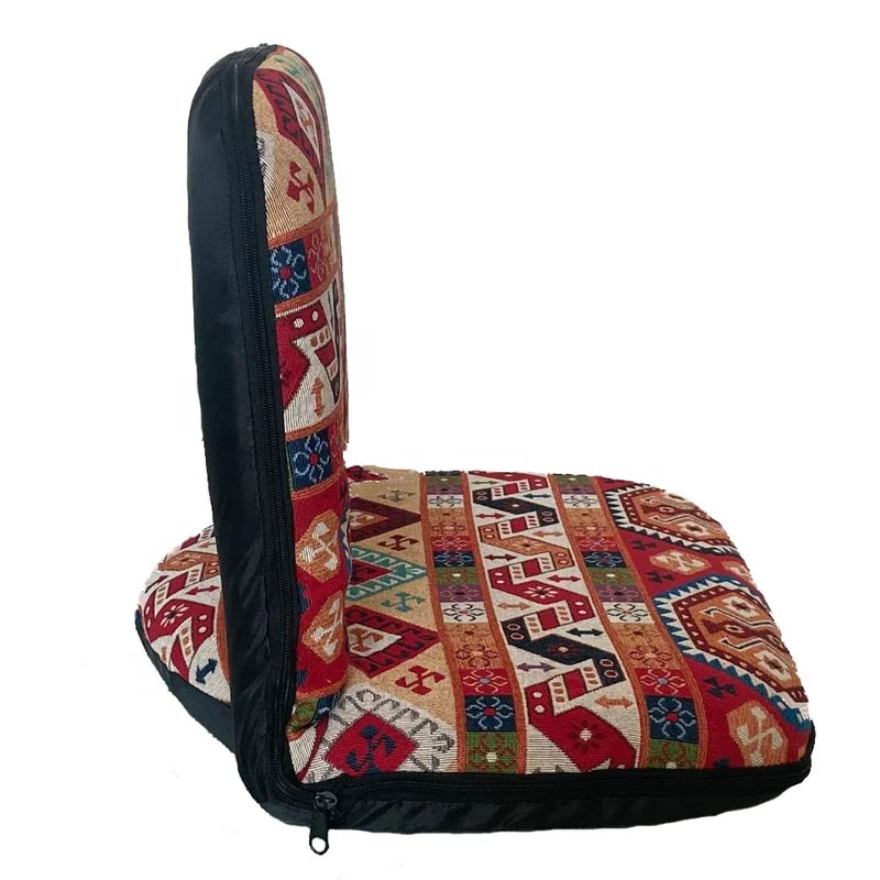 Hot sale middle east type floor chair with adjustable back support saudi fabric