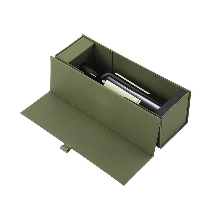 Wholesale Custom Shipping Handle Kraft Paper Box Packaging Gift wine bags for wine bottles Wine Box Packaging