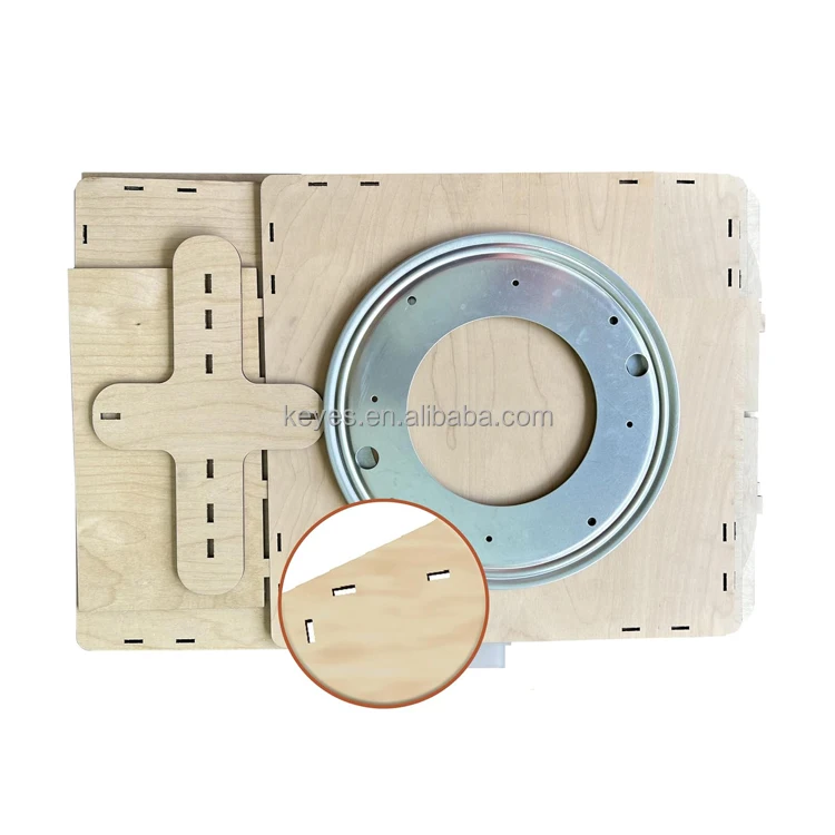 New Retail Store Fixtures Wooden Rotating Acrylic Counter Candy Snacks Display Stand Custom Card Jewelry Earring Display Stand