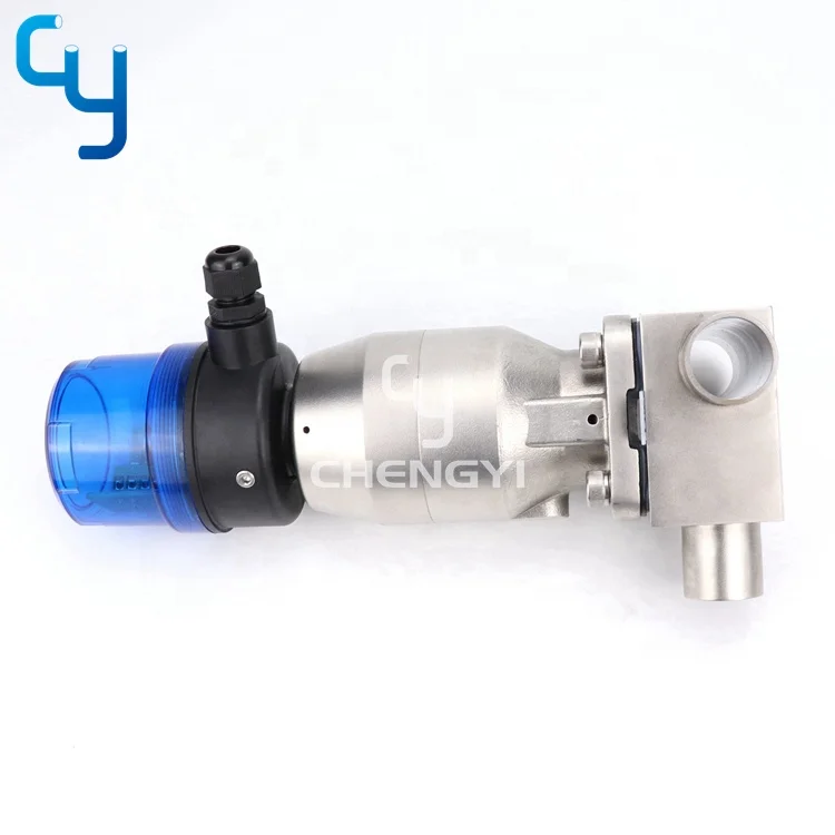 Forged T type 3 way diaphragm valve  for WFI loop user point automatic T valve