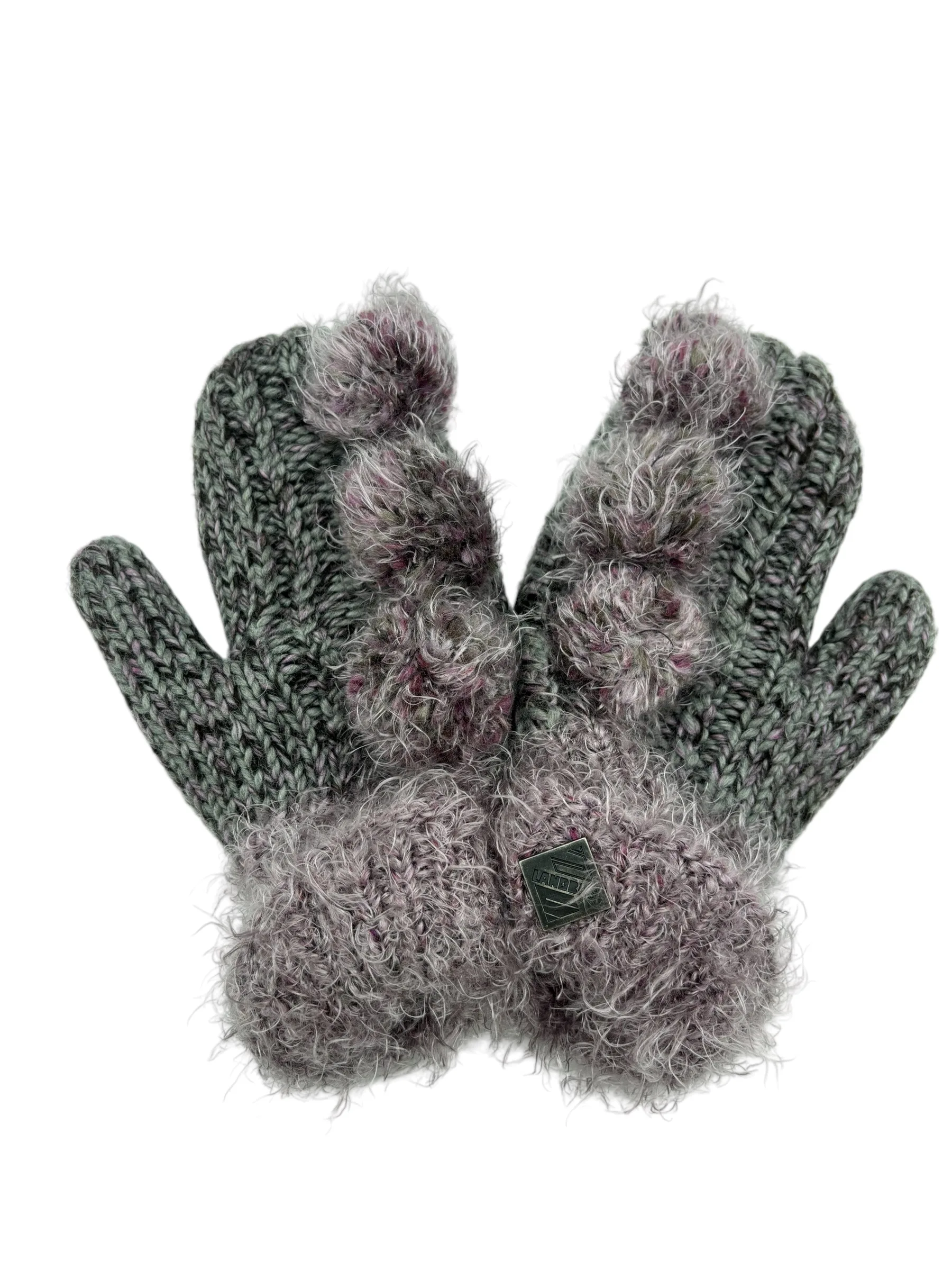 Excellent Offer Fashion Style Plain Knit and Cable Pattern Glove Mittens With Knitting Technics Christmas Gift