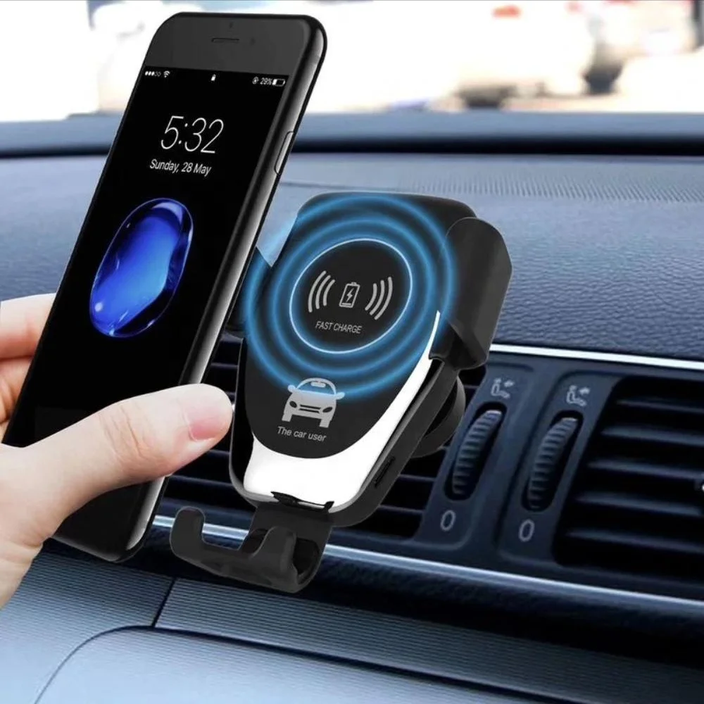 WELUV Cheap Fast 10W Wireless Charger Car Phone Holder Gravity For iPhone & Samsung Wireless Car Charger