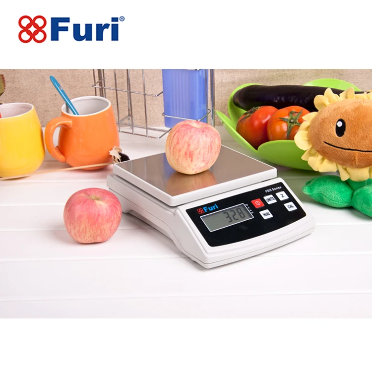 Furi 6000g/1g Rectangle Mini Durable Digital Kitchen Food Scale