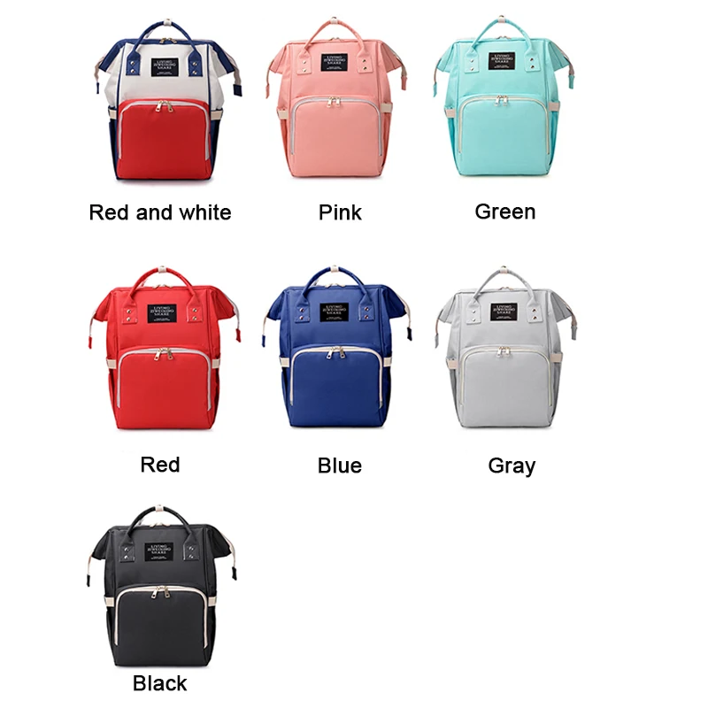 New fashion multifunctional baby nappy changing bag organiser pregnancy mommy diaper bag backpack